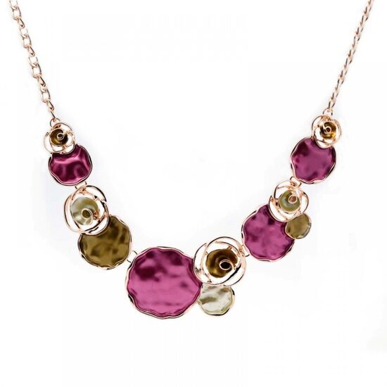 Kaklarota ar emaljētiem diskiem un rozēm F93